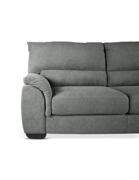 Divano Atene 3 posti in tessuto barrel 83 grigio - Kallea