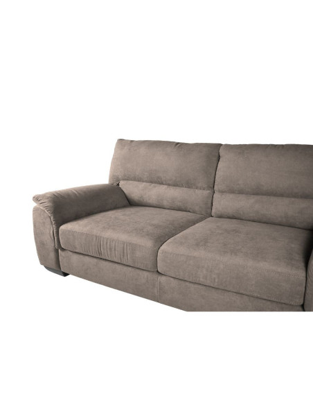 Divano Atene 3 posti in tessuto Barrel 21 tortora - Kallea