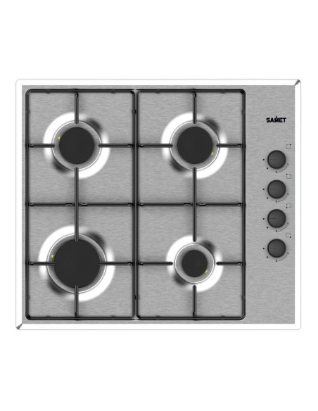 Cucina Casale 240 cm. reversibile con elettrodomestici inclusi con cassa bianca e ante rovere detroit - Kallea