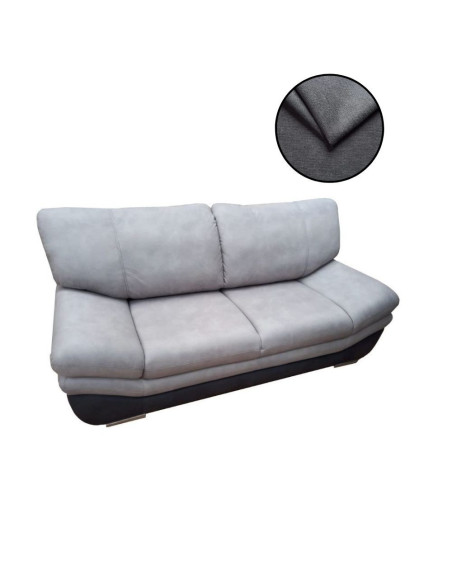 Divano 3 posti Magonza 220 colore grigio cenere Lux Ash 23 - Kallea