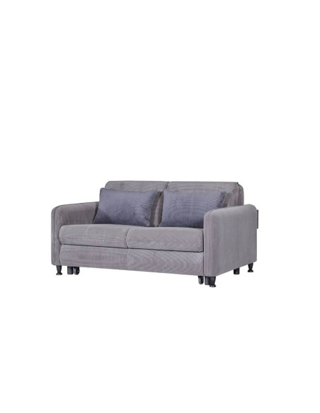Divano Ravit grigio 57-044 con letto estraibile e contenitore - Kallea