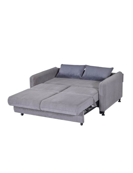 Divano Ravit grigio 57-044 con letto estraibile e contenitore - Kallea
