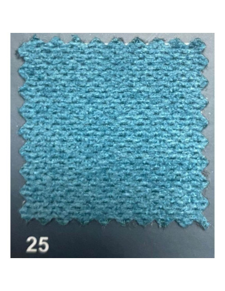 Divano Lometo con penisola letto e contenitore reversibile con poggiatesta reclinabili roma 25 verde acqua - Kallea