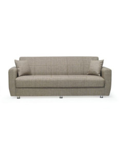 Divano letto con contenitore Rotterdam tortora Internobase 215546 228x90x89H - Kallea 2