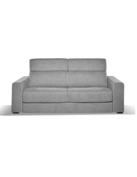 Divano letto Crien 3 posti poggiatesta reclinabili colore cenere maryanne 15 - Kallea