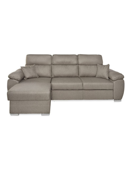 Divano Como II con penisola contenitore grigio rabbit Twist03 - Kallea