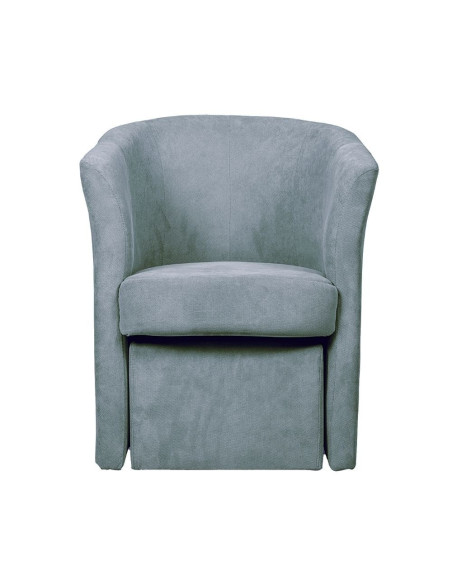 Djerba tessuto grigio chiaro Soro 90 con pouff estraibile - Kallea