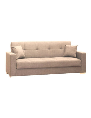 Divano 3 posti letto contenitore Malpensa visone 05-811 - Kallea