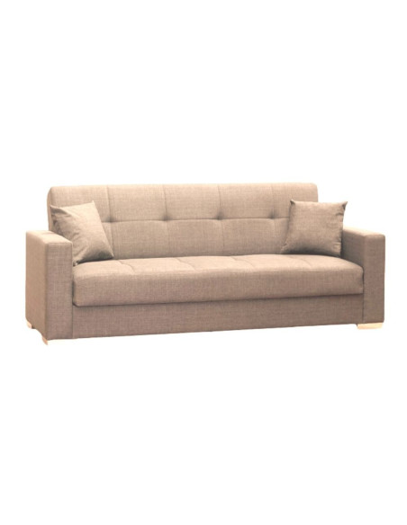 Divano 3 posti letto contenitore Malpensa visone 05-811 - Kallea