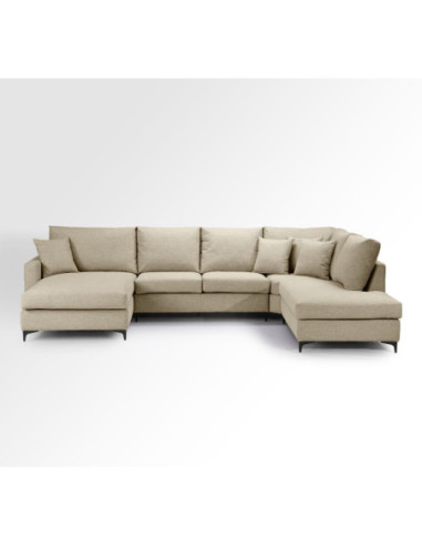 Divano angolare destro Park cappuccino Orinoco 24 - Kallea