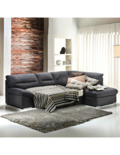 Divano angolare Stefy con penisola contenitore destra 268x212 in tessuto Preston 96 - Kallea 2