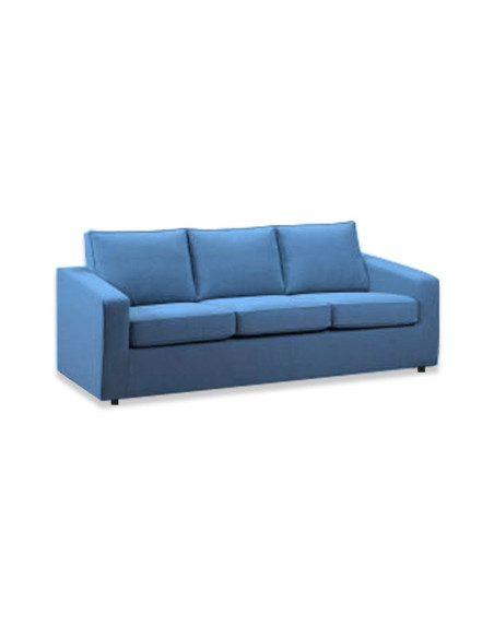 Divano 3 posti Mestre in colore Neve 74 blu oceano - Kallea