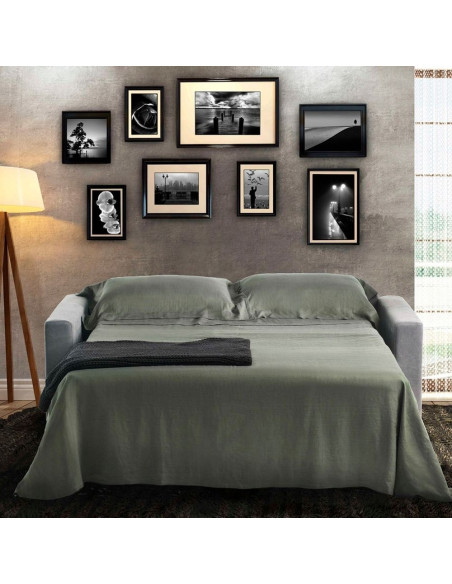 Divano letto Modello 137 Roma 06 2 posti maxi beige - Kallea
