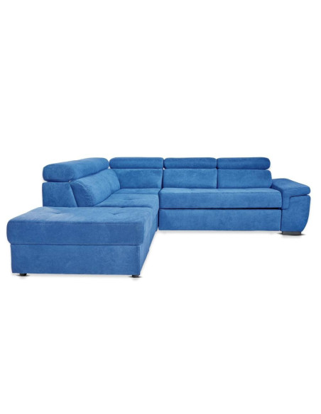 Divano letto Lughen contenitore 5 elementi reversibili colore roma 26 blu oceano - Kallea