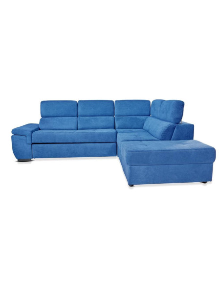 Divano letto Lughen contenitore 5 elementi reversibili colore roma 26 blu oceano - Kallea