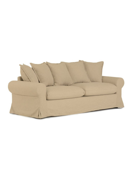 Divano 3 posti Lindsay in tessuto colore G5241 camel - Kallea