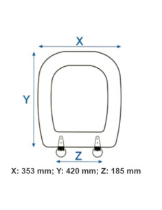 Copriwater per Globo serie Space Stone con Cerniere a espansione Cromo - Kallea 2