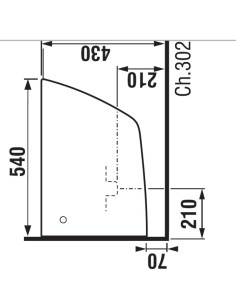 Bidet sospeso Jika serie Cubito Pure cod. H820423 dim. 54 x 36,5 in ceramica bianca - Kallea 2
