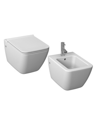 Sanitari sospesi Jika By Laufen serie cubito Pure dim. 54 x 36,5 in ceramica bianca lucida sedile non incluso - Kallea