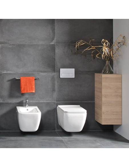 Sanitari sospesi Jika By Laufen serie cubito Pure dim. 54 x 36,5 in ceramica bianca lucida sedile non incluso - Kallea
