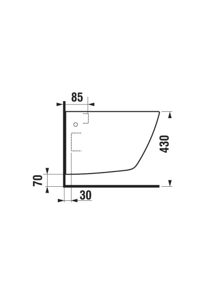 Sanitari sospesi Jika By Laufen serie cubito Pure dim. 54 x 36,5 in ceramica bianca lucida sedile non incluso - Kallea