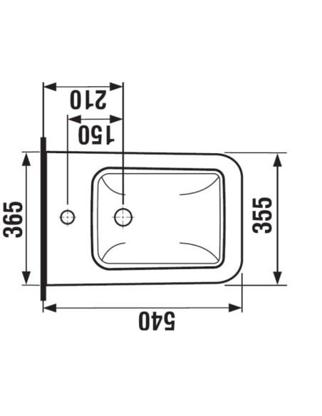 Sanitari sospesi Jika By Laufen serie cubito Pure dim. 54 x 36,5 in ceramica bianca lucida sedile non incluso - Kallea