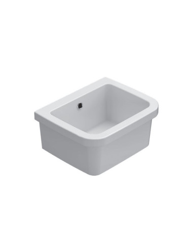 Pilozzo Globo serie Iris dim. 44 x 36 H22 cm in ceramica bianca lucida cod: VA042 - Kallea