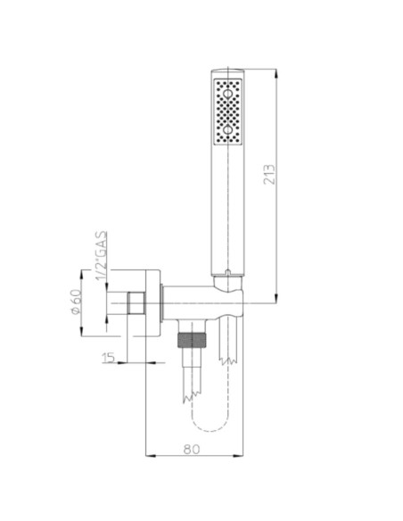 Kit Duplex doccia Bossini serie Zen cod.C12002C00030004 finitura cromo - Kallea