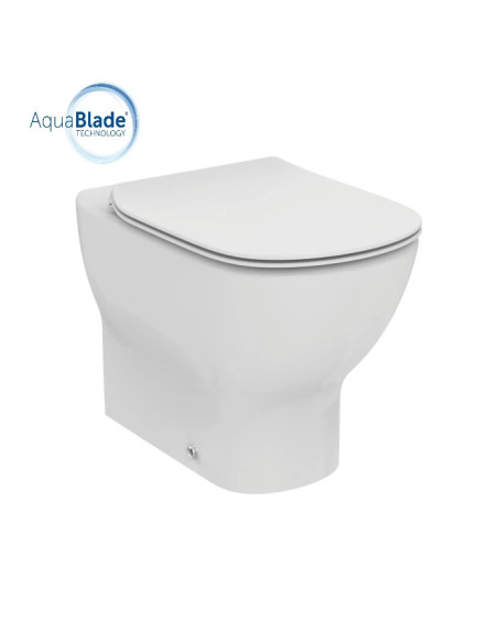 Vaso Filo Muro Ideal Standard serie Tesi cod. T353701 AquaBlade® in ceramica bianca con sedile slim - Kallea
