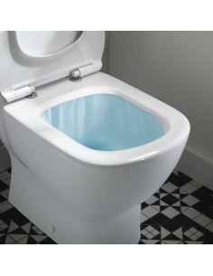 Vaso Filo Muro Ideal Standard serie Tesi cod. T353701 AquaBlade® in ceramica bianca con sedile slim - Kallea 2