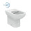 Vaso Filo Muro Ideal standard serie I.Life A cod. T452501 scarico RimLS+ senza brida in ceramica bianca - Kallea