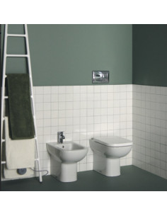 Sanitari Filo Muro Ideal standard serie I.Life A vaso cod.T452501 scarico RimLS+ bidet cod.T452601 in ceramica bianca - Kallea 2