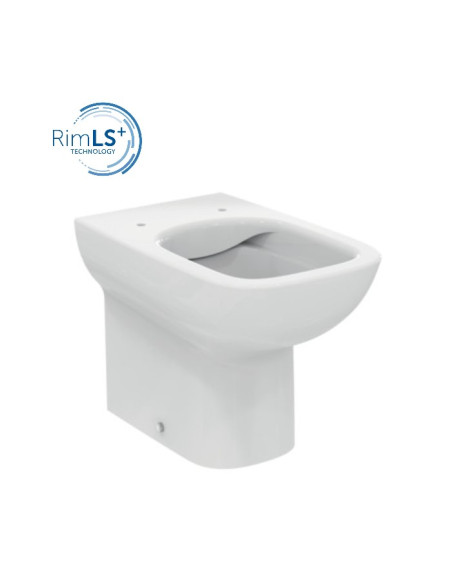 Sanitari Filo Muro Ideal standard serie I.Life A vaso cod.T452501 scarico RimLS+ bidet cod.T452601 in ceramica bianca - Kallea