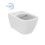 Vaso Sospeso Ideal Standard serie I.Life B cod.T461401 con scarico RimLS+ in ceramica bianca sedile non incluso - Kallea