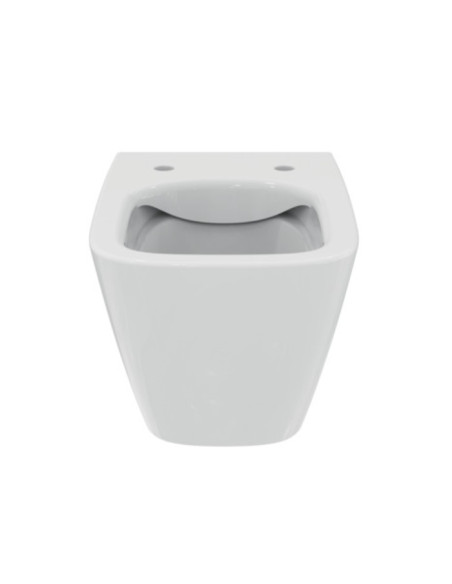 Vaso Sospeso Ideal Standard serie I.Life B cod.T461401 con scarico RimLS+ in ceramica bianca sedile non incluso - Kallea