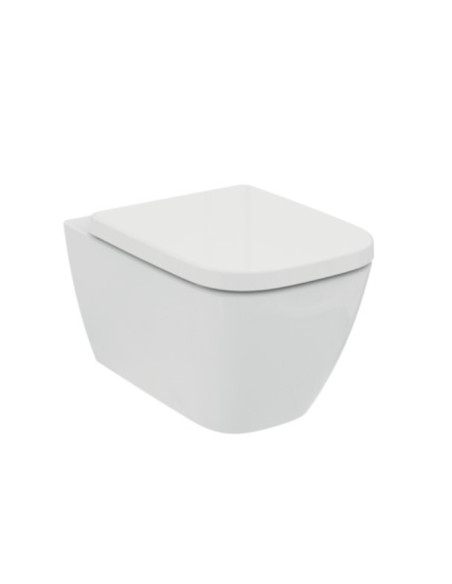 Vaso Sospeso Ideal Standard serie I.Life B cod.T461401 con scarico RimLS+ in ceramica bianca sedile non incluso - Kallea