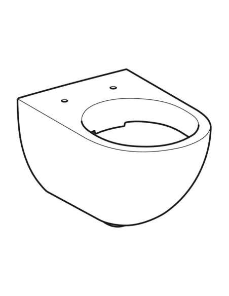 Sanitari sospesi Geberit serie Acanto vaso 500.600.01.8 Rimfree bidet cod.500.601.01.2 monoforo in ceramica bianca sedile non...