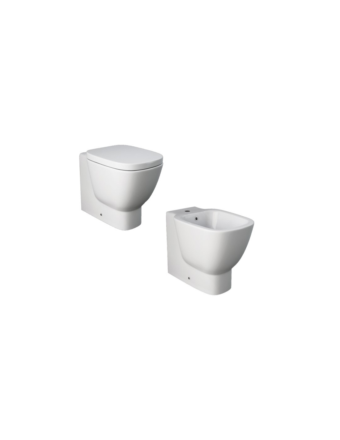 Sanitari Filo muro Rak One vaso ONWC00001 bidet ONBI00001 sedile 