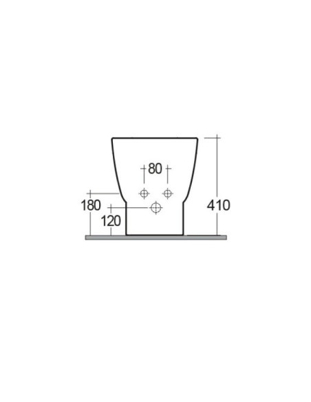 Sanitari Filo muro Rak serie One vaso cod.ONWC00001 scarico a parete bidet cod.ONBI00001 sedile e rubinetteria non inclusi - ...