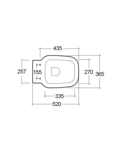 Vaso sospeso Rak serie One cod.ONWC00003 scarico a parete in ceramica bianca sedile non incluso - Kallea 2