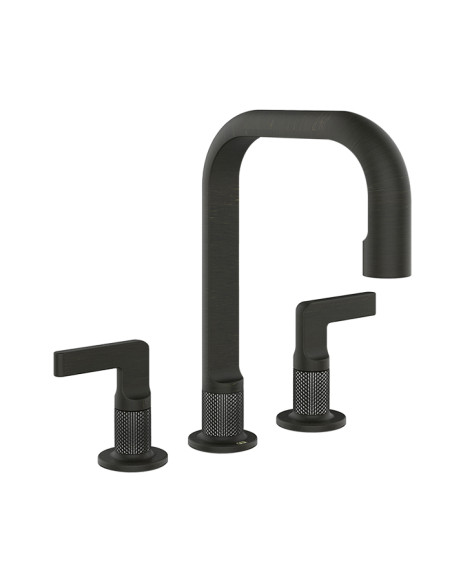 Miscelatore Lavabo Gessi serie Inciso 3 fori cod.58013 Medio con scarico e flessibili di collegamento - Kallea