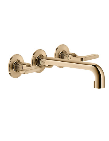 Miscelatore Gessi a incasso canna media per lavabo serie Inciso cod.58090 + 45089 con parte incasso senza scarico - Kallea