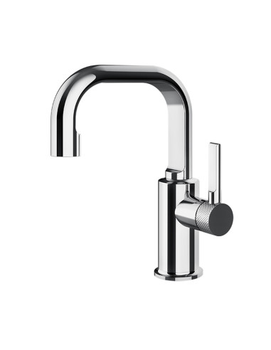 Miscelatore Lavabo Gessi serie Inciso cod.58008 con scarico e flessibili di collegamento - Kallea