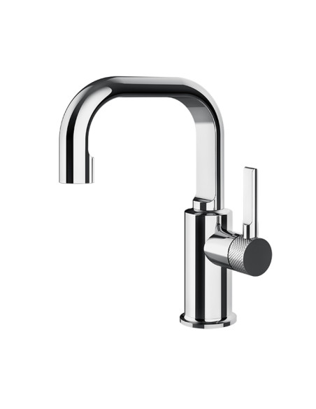 Miscelatore Lavabo Gessi serie Inciso cod.58008 con scarico e flessibili di collegamento - Kallea