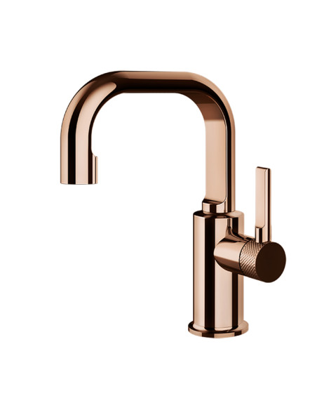 Miscelatore Lavabo Gessi serie Inciso cod.58008 con scarico e flessibili di collegamento - Kallea