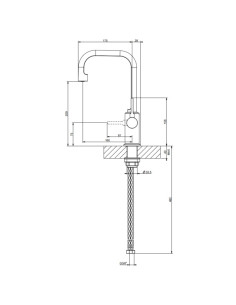 Miscelatore Lavabo alto Gessi serie Inciso cod.58006 senza scarico con flessibili di collegamento - Kallea 2