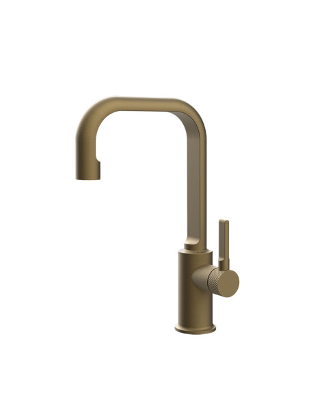 Miscelatore Lavabo alto Gessi serie Inciso cod.58005 con scarico con flessibili di collegamento - Kallea