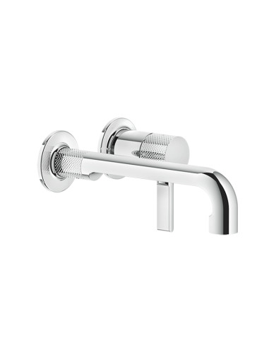 Miscelatore Gessi a incasso per lavabo canna corta serie Inciso cod.58088 + 54198 con parte incasso senza scarico - Kallea