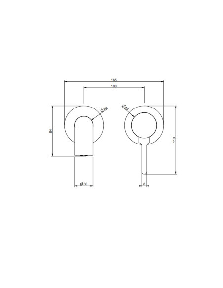 Miscelatore Gessi a incasso per lavabo canna corta serie Inciso cod.58088 + 54198 con parte incasso senza scarico - Kallea