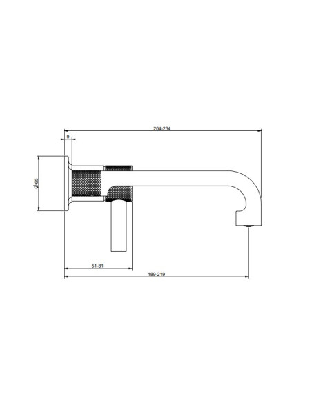 Miscelatore Gessi a incasso per lavabo canna corta serie Inciso cod.58088 + 54198 con parte incasso senza scarico - Kallea